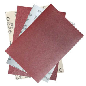 red sand paper sheets Aluminum Oxide kraft waterproof sandpaper for wood